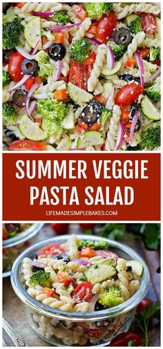 this summer veggie pasta salad is an easy and delicious side dish