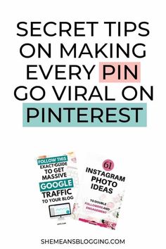 the pinterest guide to making every pin go virtual on pinterest with text overlay