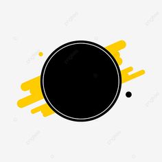 an abstract black and yellow background with circles, circle, dots, round png and psd