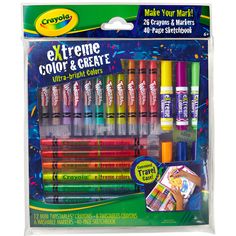 crayons extreme color and create markers