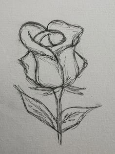 Small Drawings With Meaning, C Drawing Letter, Lined Paper Drawing Ideas, Something To Draw Easy, Things To Draw For Your Mom, Coquette Drawing Ideas, Flower Doodles Aesthetic, Little Things To Draw, A Rose Drawing