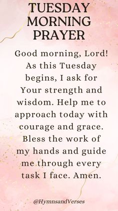 a pink background with the words good morning prayer