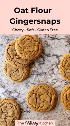 the best gluten free oat flour ginger snaps are made with only 3 ingredients