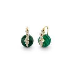 Gold & Diamond Cocktail Malachite Earrings - Sydney Evan Fine Jewelry Malachite Earrings, Daily Wear Jewellery, Cocktail Earrings, Fancy Diamonds, Gold Bangle Bracelet, Sparkle Diamonds, Gold Bangles, Bracelet Sizes, Special Event