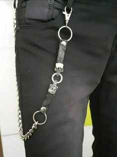 Skull Pants Chain Buckle On The Jeans Pants Aesthetic Accessories Jeans chain Biker Punk Rock Hip Hop Style E Boy Waist Chain !  Material: Steel and High Quality Faux Leather Size: 50 CM + Due to the light and screen difference, the item's color may be slightly different from the pictures. Please understand. Make sure you don't mind before you bid. Please allow 10-20mm differences due to manual measurement Estimated time of delivery will also take about 21 to 35 days. Silver Punk Chain Belt, Edgy Black Chain Belt For Festival, Pants Aesthetic, Skull Pants, Jeans Chain, Pants Chain, Pant Chains, Aesthetic Accessories, E Boy