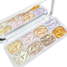 PRICES MAY VARY. 【Shiny Highlighter Makeup Palette】The 8 Colors glitter highlighter palette with mirror. micro-pearl, fine powder, easy to spread, easy to apply, easy to apply makeup. create a natural makeup with one stroke, outline the contour, immediately gives the face a three-dimensional display effect when applied, you can have natural glow showing a shiny three-dimensional makeup. 【Many Uses】Pretty 8 colors highlight powder palette, Ideal for brightening cheekbones, eyelids, brow bones, in Glitter Highlighter, Shimmer Highlighter, Highlight Powder, Gifts For Makeup Lovers, Sparkle Makeup, Face Highlighter, Bronzer Palette, Shimmer Makeup, Highlighter And Bronzer