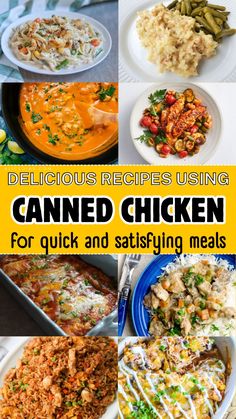 delicious recipes using canned chicken for quick and satisfied meals