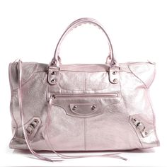 Balenciaga Bois De Rose leather giant 12 city bag Balenciaga Bag City, Balenciaga Giant City Bag, Silver Balenciaga Bag, Pink Balenciaga City Bag, Balenciaga Purse, Balenciaga City Bag 2000s, Pink Balenciaga, Vintage Balenciaga City Bag, Bags Balenciaga