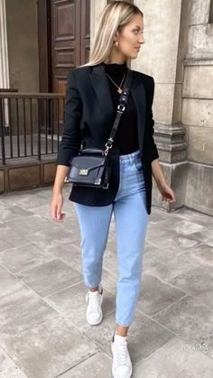 Jeans Blazer Outfit, Outfits Con Jeans, Blazer Outfits, Work Outfits Women, Business Casual Outfits