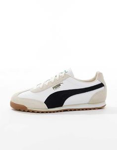 Zapatos de PUMA Las zapatillas para tus días de descanso Diseño de corte bajo Cierre con cordones Tobillo acolchado Detalle de la marca PUMA Suela de goma resistente Suela texturizada antideslizante Referencia del proveedor: 40235302 Sneakers Design, Nike Air Max Jordan, Formal Dress Shops, Trainer Heels, Dress Bra, Wide Jeans, White Trainers, Horse Girl, Profile Design