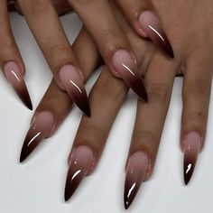 Stiletto Press On Nails, Fake Nails Long, Long Stiletto, Nagel Tips, Nail Type, Almond Nail, Diamond Nails, Nails Long