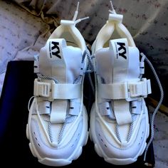 New Never Worn Just Tried On... Shoes With Wheels Sneakers, Jawbreaker Shoes, Lockable Shoes, Retractable Skate Shoes, Uta Onepiece Shoes, Yanbu Shoes, Alexander Wang, Sock Shoes, Womens Shoes Sneakers