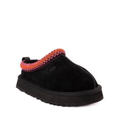 UGG® Tazz Platform Slipper - Little Kid / Big Kid - Black / Multicolor | Journeys Ugg Tazz Platform, Ugg Tazz, Ugg Store, Converse New, Ugg Tasman, Shoes And Sandals, Oxford Heels, Kids Uggs, Favorite Boots