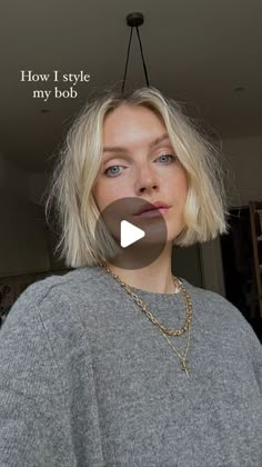 Kort Bob, Short Blonde Bobs, Short Bobs, Trendy Bob Hairstyles, Messy Bob Hairstyles, Blonde Bob Hairstyles, Chin Length Bob, Chin Length Hair, Bob Haircut For Fine Hair