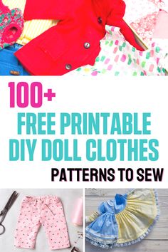 free printable diy doll clothes to sew