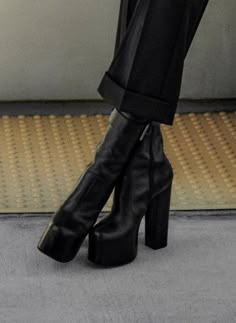 Platform Knee High Boots, Hak Tinggi, Fashion Shoes Heels, High Heeled Boots, Let Me Go, Outfit Trends, Boots Womens