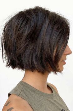 Brown Textured Bob #choppybob #bobhairstyles #bobhaircuts #hairstyles #haircuts ❤ A choppy bob haircut is the needed answer to all thick and thin questions! The advantages of this bob are countless, so if you’re looking for styling changes, you’ve come to the right place. Anything from short layered cuts and medium inverted ideas to long shaggy options with bangs is here! #lovehairstyles #hair #hairstyles #haircuts Choppy Bobs, Introductory Paragraph, Choppy Bob Haircuts, Textured Haircut, Edgy Pixie, Choppy Bob, Choppy Bob Hairstyles, Pin Hair