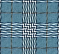 a blue and white plaid fabric