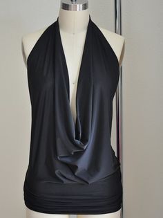 Alt Closet, 2000s Office, Halter Tops Outfit, Fall Wishlist, Everyday Fits, Backless Halter Top, Cowl Dress, Black Halter Top, Womens Halter Tops