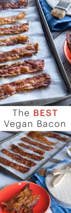 the best vegan bacon recipe is made with only three ingredients and ready to be eaten