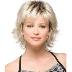 QUEENTAS Pixie Layered Short Blonde Wigs for White Black Women Synthetic Hair Wefted Wig Caps (Blonde Mixed Brown) - Walmart.com Curly Color, Faux Hair, Chin Length Hair, Short Curly Wigs, Wig Short, Pixie Bob, Short Wigs