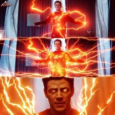 the flash is shown in this scene from the tv series, it looks like he has been