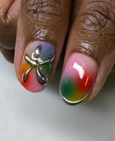 Funky Short Nails, Nails Funky, Designer Nails, Funky Nail Art, Mens Nails, Airbrush Nails, Nail Art Gel, Vibrant Nails, Best Nail Art Designs