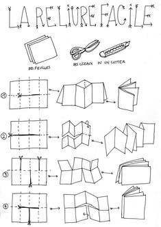 the instructions for how to make an origami book