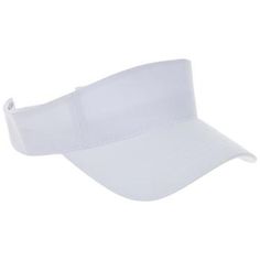 Protect your eyes and face from the sun this spring with simple accessories like our White Sun Visor! This visor boasts a classic shape and is constructed from white fabric. The size can be adjusted with the hook and loop patches in the back to get the perfect fit for you. If you're feeling creative, this hat is also the perfect blank canvas for fabric paint, patches, and more embellishments! Details: 	 Length: 10 1/2" 	 Width: 6" 	 Height: 4" 	 Content: 100% Cotton 	 Care: Spot Clean Only Prote Adjustable Summer Baseball Cap With Uv Protection, Summer Baseball Cap With Uv Protection And Adjustable Fit, Adjustable Fit Baseball Cap With Uv Protection For Summer, Summer Sports Hat With Cotton Sweatband, Summer Baseball Cap With Adjustable Fit And Curved Visor, White Baseball Cap For Summer, Spring Sports Visor With Adjustable Fit, Spring Baseball Cap With Adjustable Visor, White Adjustable Baseball Cap For Spring