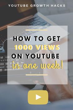 a person holding a camera with the words how to get 100 views on youtube in one week