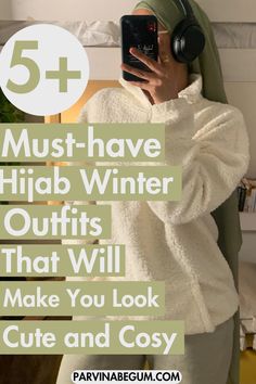 hijab winter outfits Put Together Aesthetic, Hijabi Baddie, Winter Aesthetic Outfit, Together Aesthetic, Outfit Muslim, Aesthetic Hijab