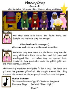 an activity sheet for nativity story with pictures of the three wise men and mary