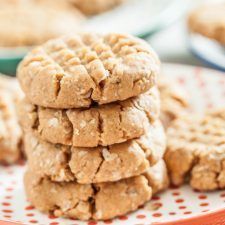 a stack of cookies sitting on top of a plate