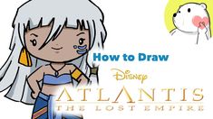 how to draw disney's atlantics the lost empire from princess pocahon