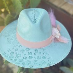 Fresh And Springy And Ready For The Derby Or Rodeo. Hand Designed And Distressed. Signed And Numbered Cactus Accessories, Style Bucket Hat, Bond Woman, Adidas Cap, Black Bucket Hat, Minnie Mouse Ears Headband, Crochet Cable, Black Herringbone, Mom Denim