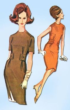 Sheath Dresses Pattern, 1960s Dresses, Vintage Dresses 1960s, Street Dress, Vintage Dress Patterns, Mccalls Sewing Patterns