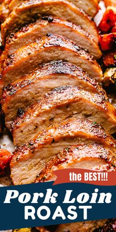 tender and juicy honey garlic glazed pork loin roast is the perfect side dish for any meal