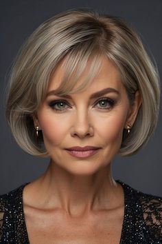 Blonde Highlights Short Hair, Short Bob Pixie, Haircut Gray Hair, Bob Pixie, Timeless Looks, Haircuts For Women Over 50, Old Hairstyles, Gorgeous Hairstyles