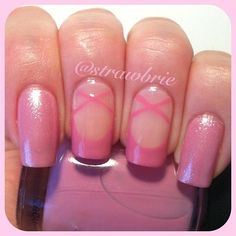 Ballet nails Dance Nails, Ballerina Nails Designs, Ballet Nails, Prima Ballerina, Ballerina Nails, Trendy Nail Art, Get Nails, Pink Nail, Fancy Nails