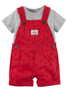 Carters Infant Boys Anchors & Nautical Baby Outfit Shirt & Shortalls Set 6m 190796429199 | eBay Toddler Overalls, Baby Overalls, Bebe Baby, Carters Baby Boys, Carters Baby, Baby Set, Boy Tees, Girl Clothing, Baby Outfits