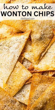 how to make wonton chips with cheese and seasoning on top in a pan