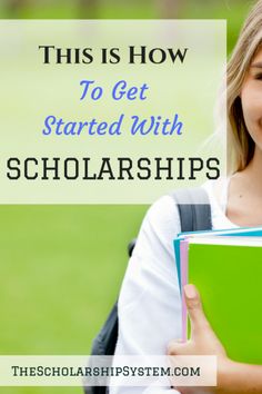 a woman holding a book and smiling with the words, this is how to get started with