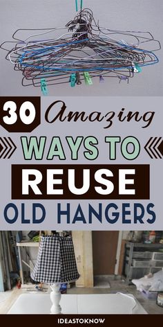 an old hanger has been turned into a lamp shade for this diy project