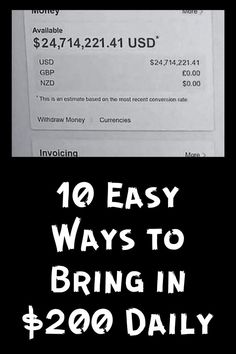 10 Easy Ways to Bring in $200 Daily✅(Follow This Link)✅ Ways To Earn Extra Money, Work Opportunities, Generate Income, Side Jobs, Passive Income Online, Earn Extra Money, Conversion Rate, Online Income