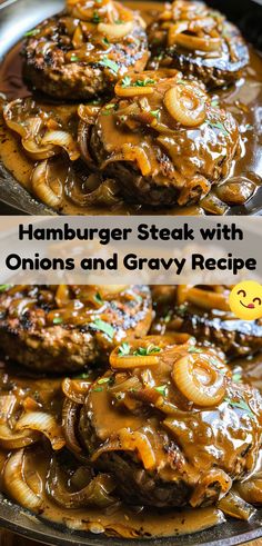 hamburger steak with onions and gravy recipe