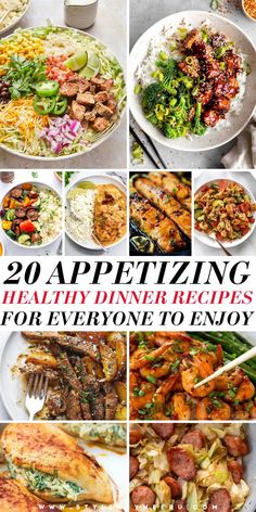 healthy dinner recipes Diet Friendly Dinners, Yummy Healthy Dinner Ideas, Fun Easy Healthy Meals, Healthy Colorful Dinner Recipes, Healthy Non Dairy Dinner Recipes, Weeknight Healthy Meals, Clean Eating Recipes Meal Prep, Healthier Meal Ideas, What To Cook For Dinner Healthy