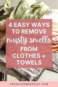 How To Remove Musty Smell From Clothes + Towels (Get Rid Of Mildew Smells) | frugalhomeaddict.com How To Get Musty Smell Out Of Clothes, Mildew Smell Out Of Clothes, Oil Out Of Clothes, Mold Smell, Pee Smell, Baking Soda Cleaning, Womens Health Care, Homemade Laundry, Mildew Smell