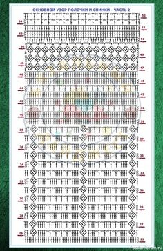 a cross stitch chart with the names and numbers for each pattern, as well as an image