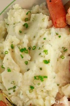 mashed potatoes and carrots in a white bowl