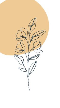 a drawing of a plant on a white background